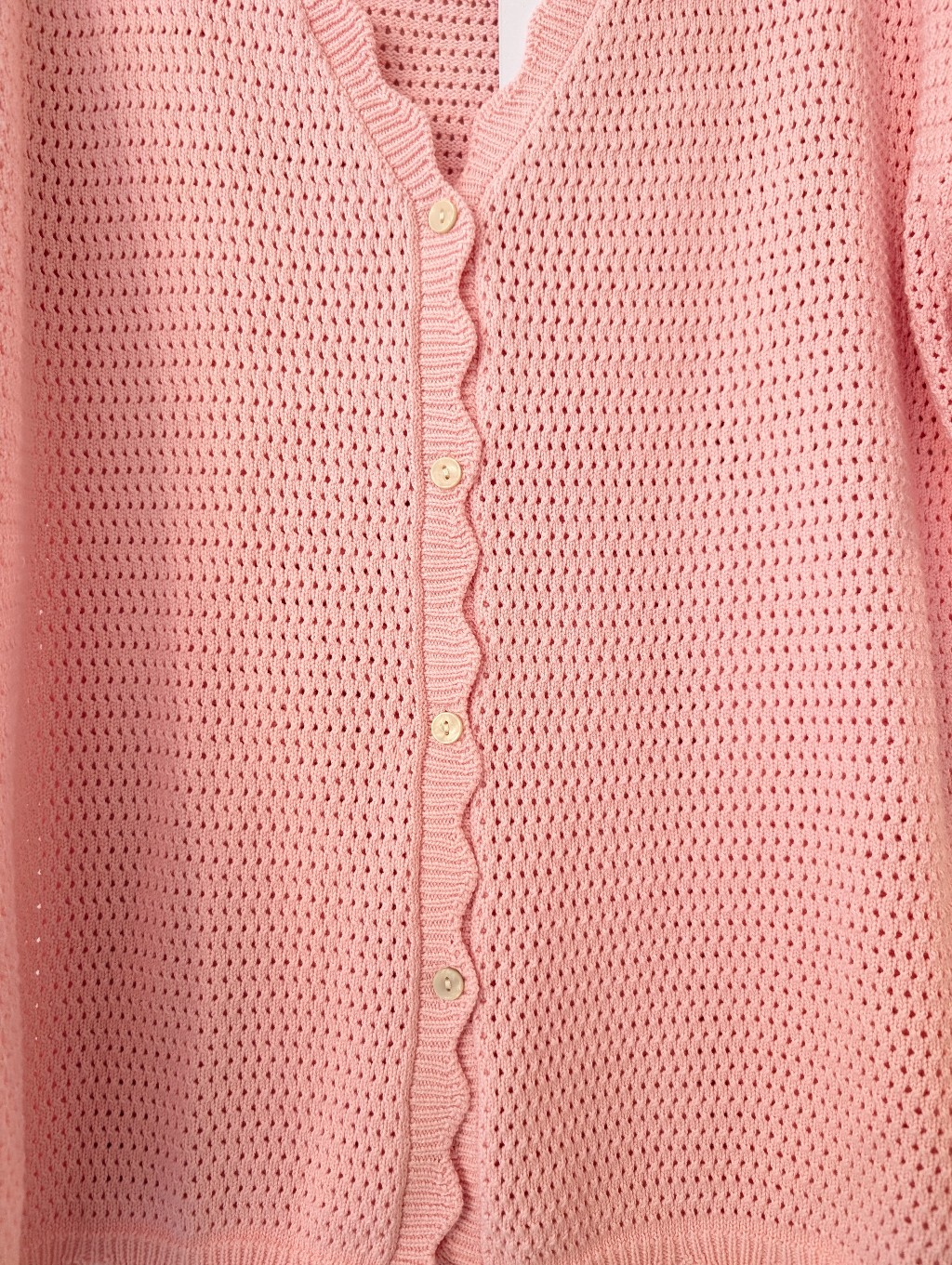 Starfit Nwt Pink Button-Up Knit Coverup Dress — image 5 of 6